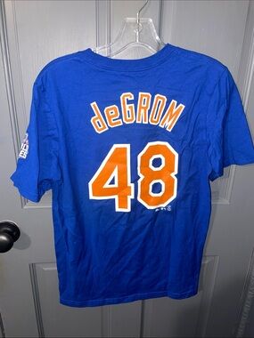 DeGroom Majestic Blue Mets World Series Tee